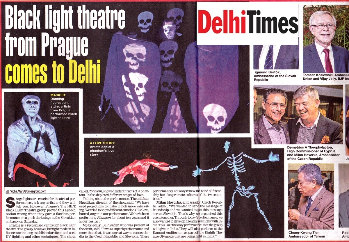 Teatro de luz negra de Praga HILT en India