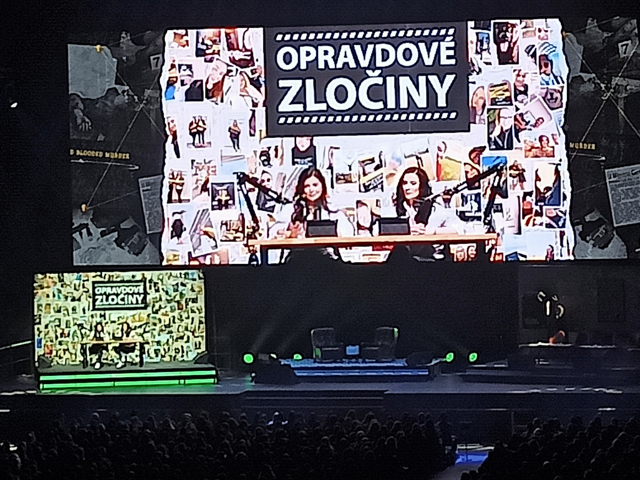 O2 Arena hosts on stage